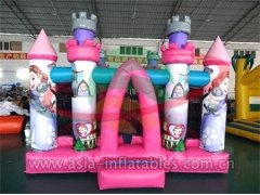 Personalizado Party Inflatable Pink Cartoon Mini Bouncer