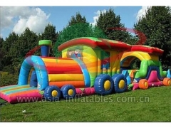Custom Inflatable Outdoor Obstacle Course Tunnel For Challenge
