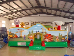Children Tunnel Games Little Builder Educational Inflatable Jumper