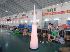 Venta caliente fiesta inflables Cono de iluminación inflable de 2.5mH en precio de fábrica