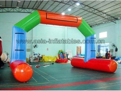 Durable PVC Tarpaulin water floating Inflatable airtight arch for advertising & Fun Derby Horse Race