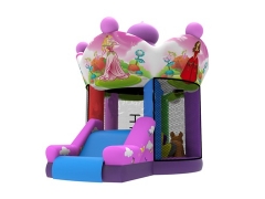 Personalizado Inflatable Pink Mini Bouncer Castle con diapositiva