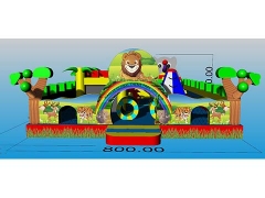 Jocob's Ladder,Commercial Jungle Inflatable Fun City Airpark Outdoor Fun City Supplier