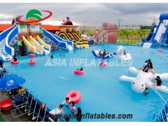 Piscina inflable del marco metálico