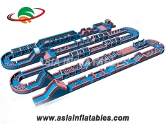 Cartoon Bouncer Inflatable Assault Obstacle Courses For Party And Event