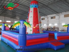 Hot Selling Commercial Palm Tree Design Inflatable Climbing Wall For Kids in Factory Wholesale Price