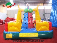 Popular Cartoon Bouncer Lovely Animal Theme Outdoor Rock Inflatable Climbing Wall For Kids
