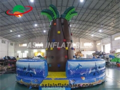 Cartoon Bouncer Jungle Inflatable Rock Climbing Wall Kids For Inflatable Interactive Sport Games