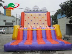 Cartoon Bouncer Tarpaulin PVC Resistance Inflatable Climbing Wall For Sale