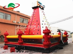Exciting Fun Funny Wall Climbing Inflatable Rock Climbing Wall For Kids