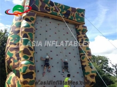 Cartoon Moonwalk Indoor Inflatable Air Rock Mountain Climbing Wall, Inflatable Climbing Walls Sport Games