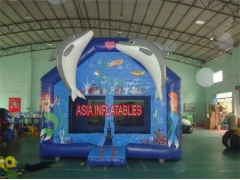 Impresión inflable Dolphin Bouncer