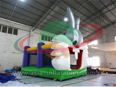 Inflatable Bunny Bouncer For Party & Bungee Run Challenge