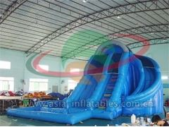 Inflatable Corkscrew Water Slide