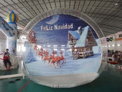 Venta caliente fiesta inflables Globo inflable de la nieve de la tienda de la burbuja para tomar la foto en precio de fábrica