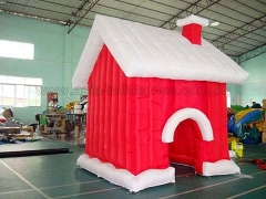 Venta caliente Casa navideña inflable en precio de fábrica