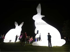 Venta caliente fiesta inflables Conejo inflable con iluminación para decoración de vacaciones en precio de fábrica