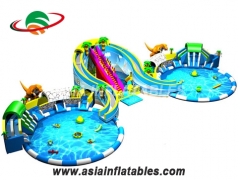 Diapositiva jurásica inflable