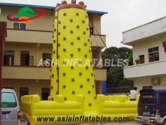 Commercial Inflatable Attractive Yellow Tall Inflatable Sports Games Inflatable Climbing Wall For Fun