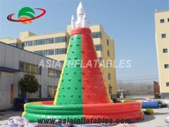 Commercial Kids Inflatable Rock Climbing Wall With Fireproof PVC Tarpaulin & Coustomized Yours Today